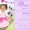 Printable princess invitation design for birthday party