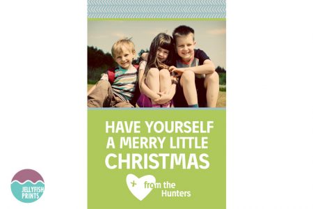 Printable holiday card for Christmas