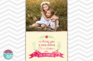 Printable Merry Chirstmas greeting cards with your own photo and wording.