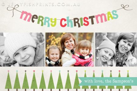Printable Christmas holiday photo cards you can customise