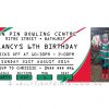 Printable red and green rugby league invitations