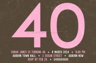 pink printable 40th birthday invitation