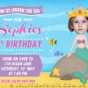 Printable mermaid party invitations with photo