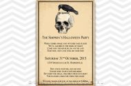 A printable Halloween party invitation for the grown ups