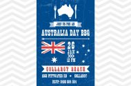 Printable BBQ invitation for Australia Day Celebration
